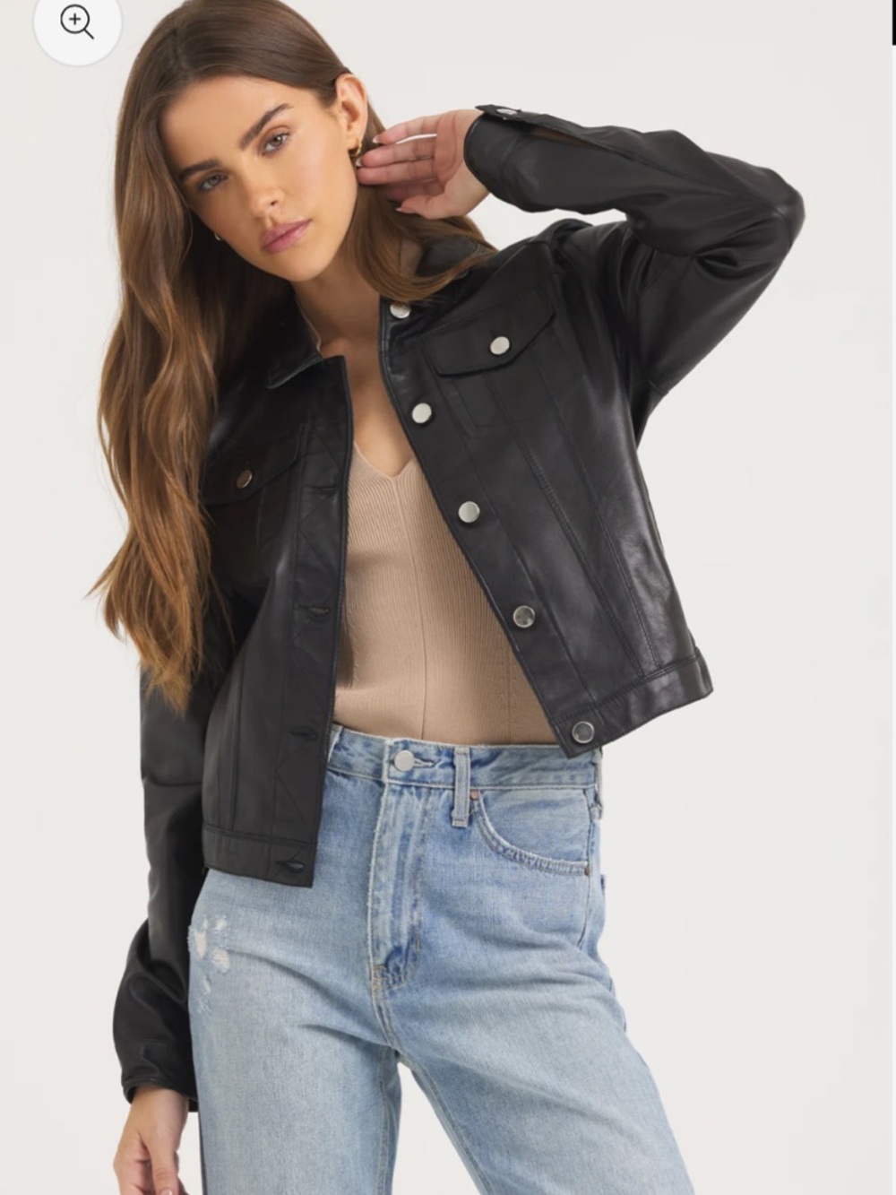 JAKETT NYC Alexa burnished leather jacket - Picture 3 of 16